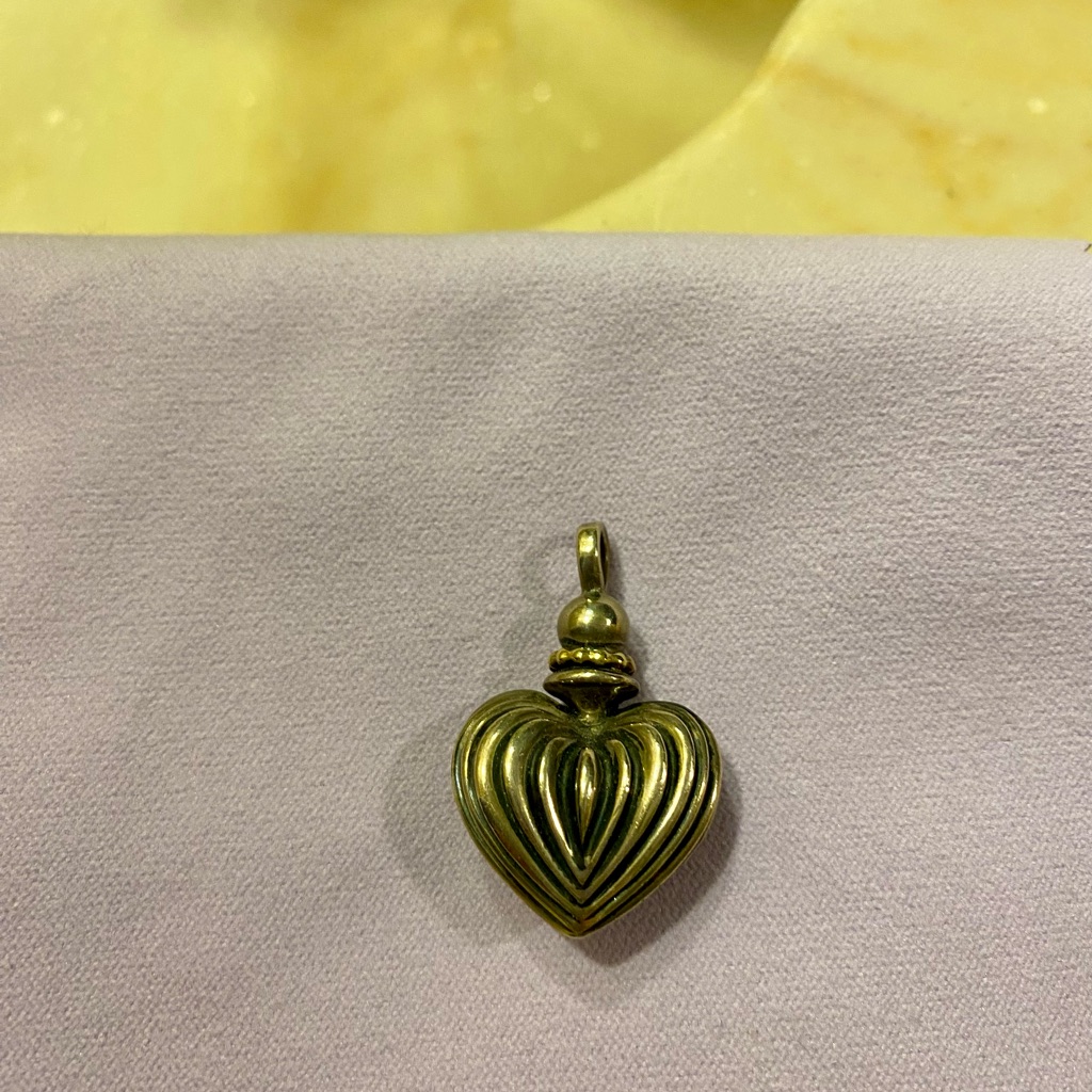 Lagos Gold Heart Pendant 200$